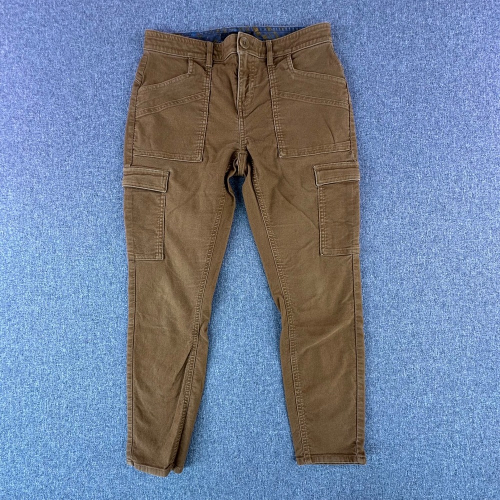Prana Cargo Pants Womens 6 W43202206 Brown Stretch Utility Corduroy